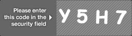 captcha code for visual authentication  letter Y number 5 letter H number 7